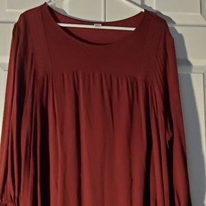Old Navy XXL Maroon Stretchy Tunic